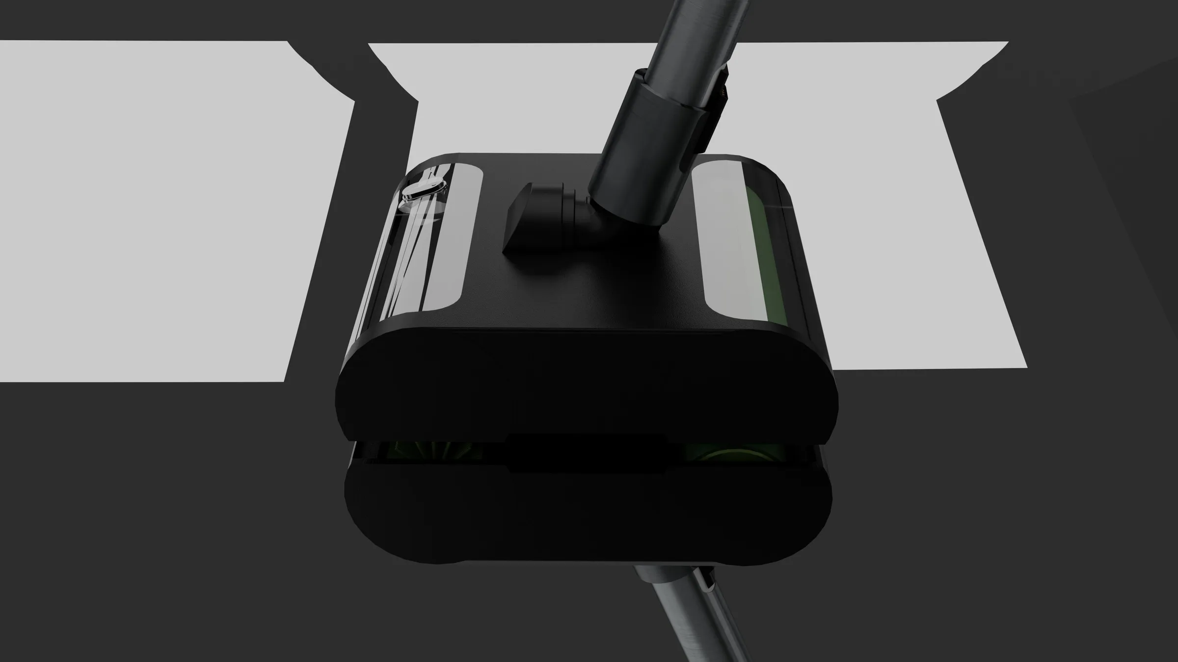 Cleaning head from above