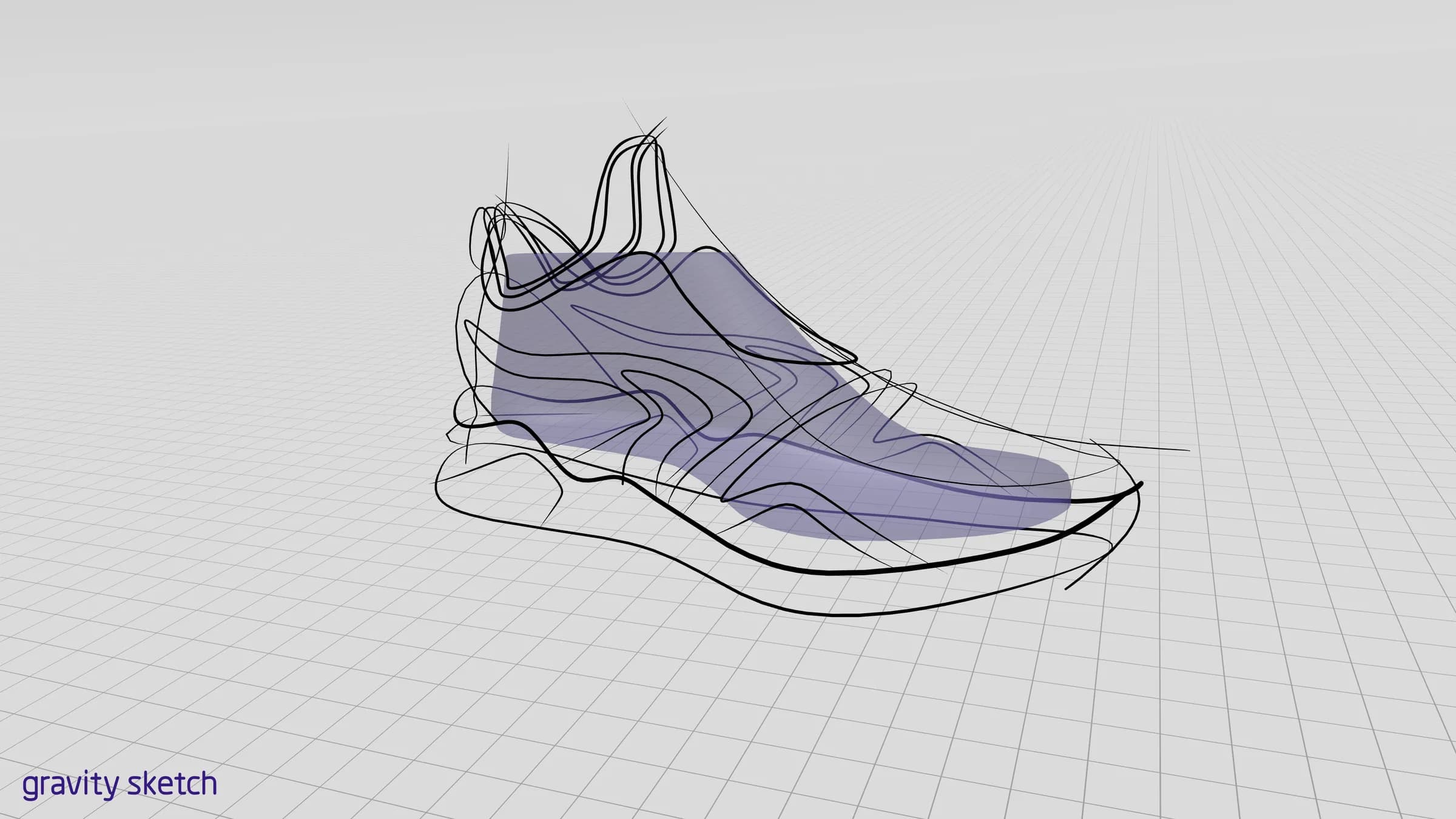 Rendered sneaker concept